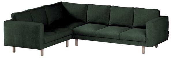 Potah na pohovku IKEA Norsborg rohová 5-místná barva zelená látka pletený vzor