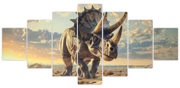 Obraz - Triceratops (210x100 cm)