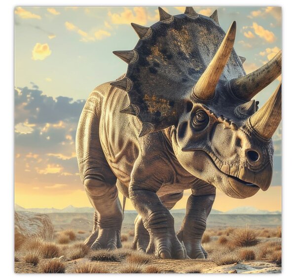 Obraz - Triceratops (30x30 cm)