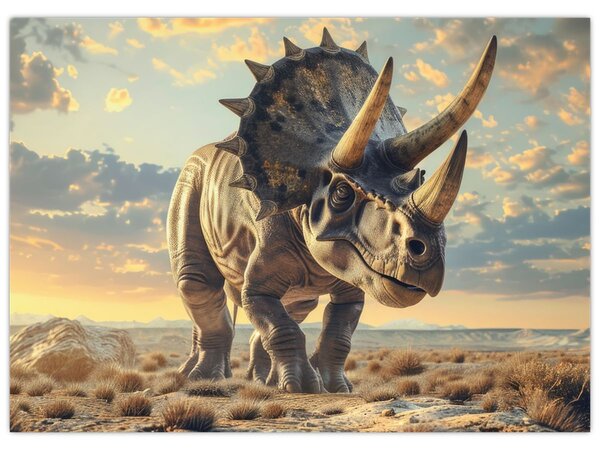 Obraz - Triceratops (70x50 cm)