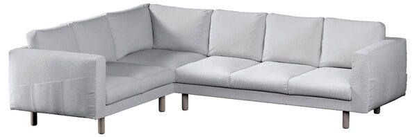 Potah na pohovku IKEA Norsborg rohová 5-místná barva bílá látka pletený vzor