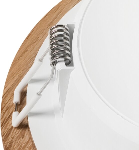 LED Podhledové svítidlo WOODY SPOT LED/12,5W/230V 3000K dub pr. 16 cm