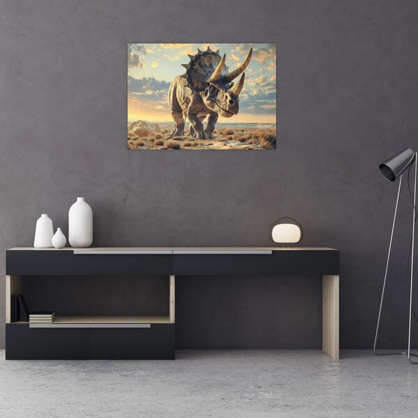 Obraz - Triceratops (70x50 cm)