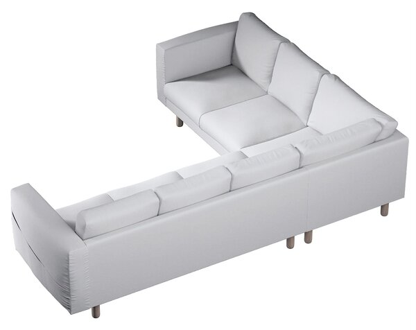 Potah na pohovku IKEA Norsborg rohová 5-místná barva bílá látka pletený vzor