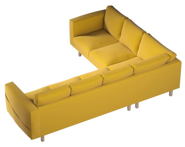 Potah na pohovku IKEA Norsborg rohová 5-místná barva žlutá látka sametová