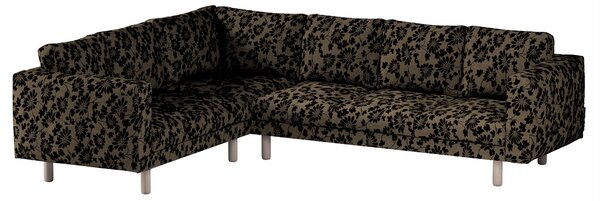 Potah na pohovku IKEA Norsborg rohová 5-místná barva béžová látka pletený vzor, vzorované