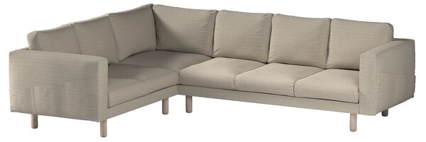 Potah na pohovku IKEA Norsborg rohová 5-místná barva béžová látka pletený vzor