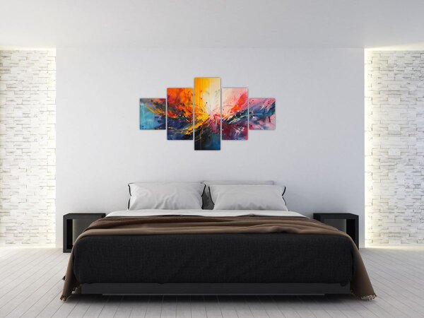 Obraz - Barevná abstrakce (125x70 cm)