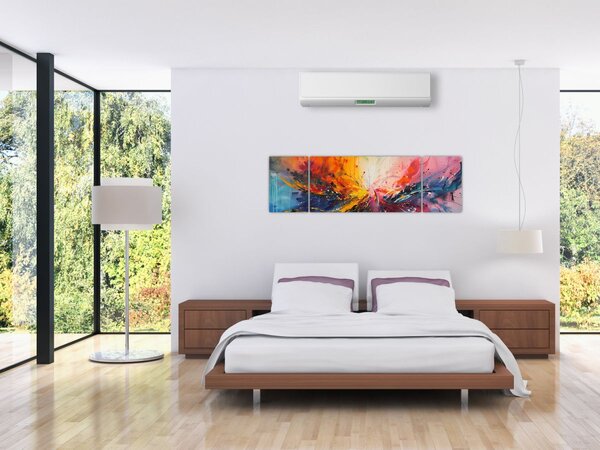Obraz - Barevná abstrakce (170x50 cm)