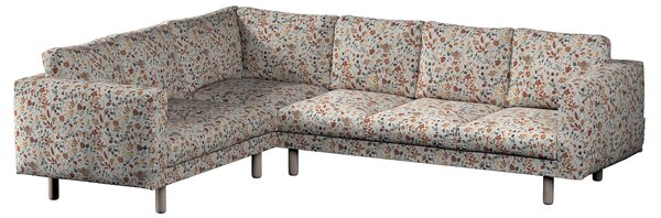 Potah na pohovku IKEA Norsborg rohová 5-místná barva oranžová látka pletený vzor, vzorované