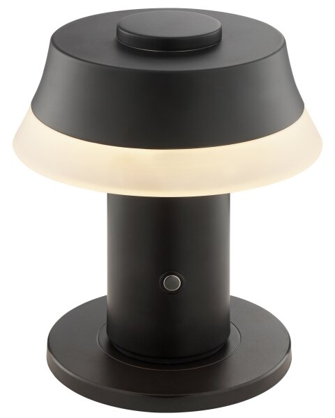 Brilliant -LED Stm nabíjecí dotyková stolní lampa KINICH LED/2,5W/5V 2700K černá
