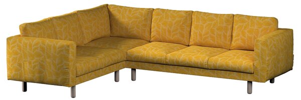Potah na pohovku IKEA Norsborg rohová 5-místná barva žlutá látka pletený vzor, vzorované