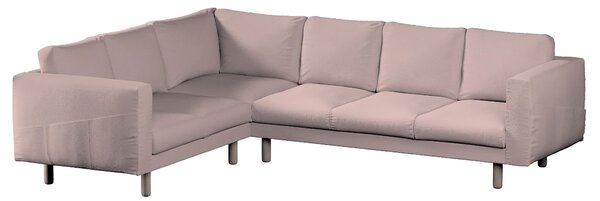 Potah na pohovku IKEA Norsborg rohová 5-místná barva růžová látka pletený vzor