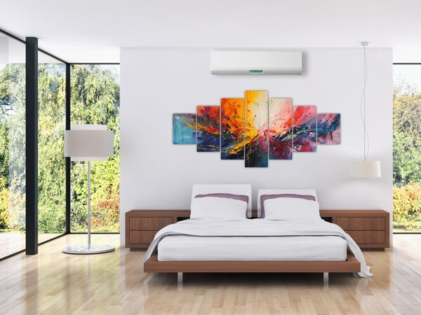 Obraz - Barevná abstrakce (210x100 cm)