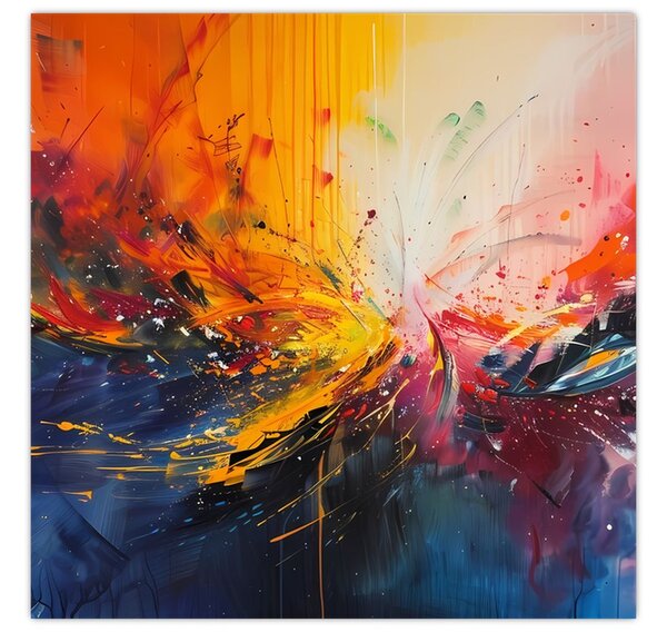 Obraz - Barevná abstrakce (30x30 cm)