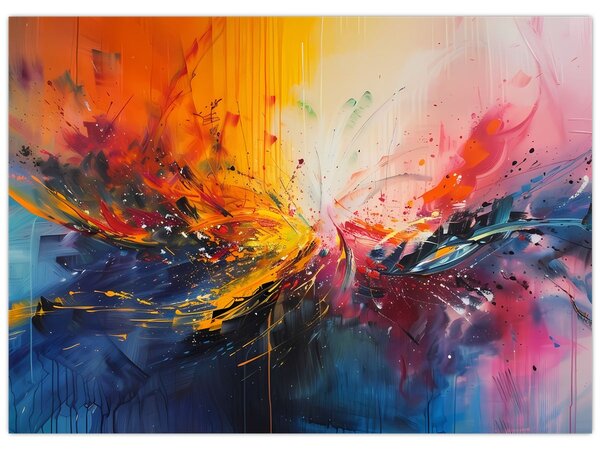 Obraz - Barevná abstrakce (70x50 cm)