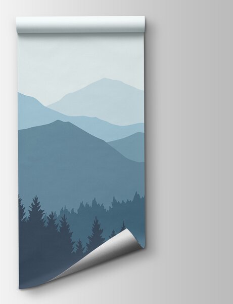 Fototapeta Krajina hor a stromů, Horské fototapety, Populární fototapety, w02387 - Tapeko.co.cz