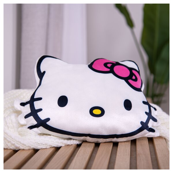 Polštář HELLO KITTY bílá/růžová, 36x26 cm