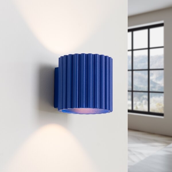 Sollux SL.1811 - Nástěnné svítidlo AURA 1xG9/10W/230V modrá