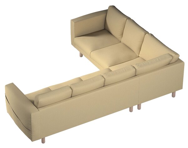 Potah na pohovku IKEA Norsborg rohová 5-místná barva zelená látka pletený vzor