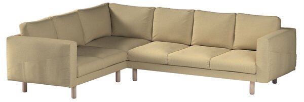 Potah na pohovku IKEA Norsborg rohová 5-místná barva zelená látka pletený vzor