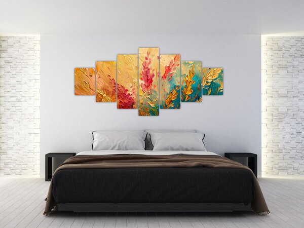 Obraz - Malba pole (210x100 cm)