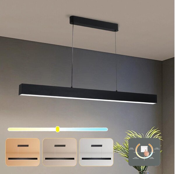 Brilagi - LED Lustr na lanku SLEEKLINE LED/40W/230V 3000/4500/6000K černá