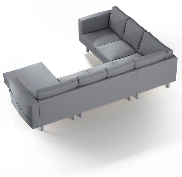 Potah na pohovku IKEA Norsborg rohová, 5-místná se šezlongem barva šedá