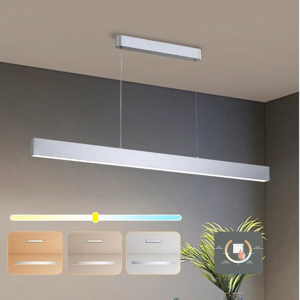 Brilagi - LED Lustr na lanku SLEEKLINE LED/40W/230V 3000/4500/6000K stříbrná