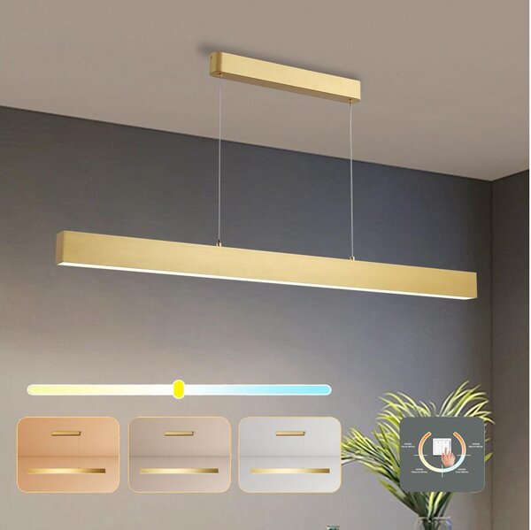 Brilagi - LED Lustr na lanku SLEEKLINE LED/40W/230V 3000/4500/6000K zlatá