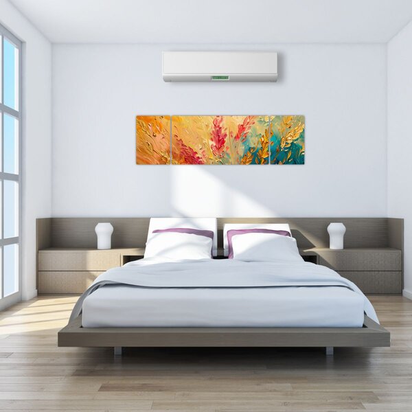 Obraz - Malba pole (170x50 cm)