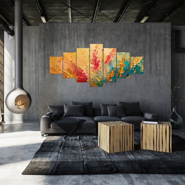 Obraz - Malba pole (210x100 cm)