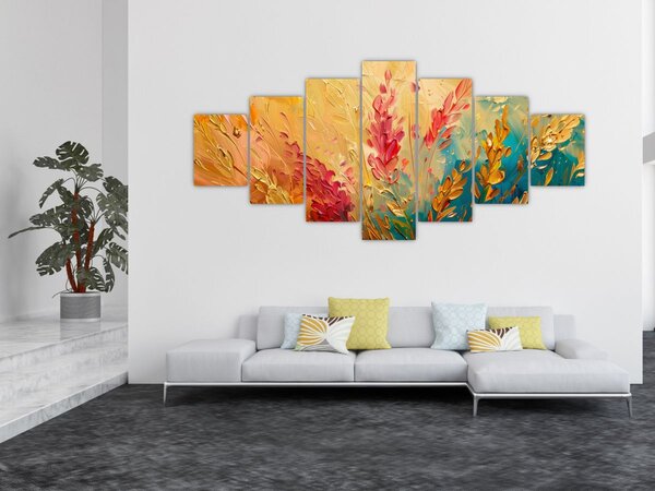Obraz - Malba pole (210x100 cm)