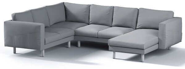 Potah na pohovku IKEA Norsborg rohová, 5-místná se šezlongem barva šedá