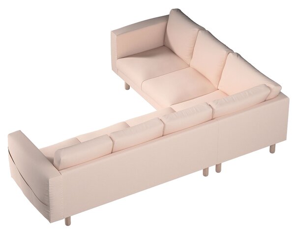 Potah na pohovku IKEA Norsborg rohová 5-místná barva růžová látka pletený vzor