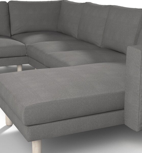Potah na pohovku IKEA Norsborg rohová, 5-místná se šezlongem barva šedá látka pletený vzor