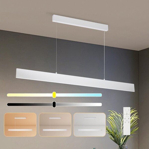Brilagi - LED Stmív. lustr na lanku SLIMLINE LED/40W/230V 3000-6000K bílá + DO