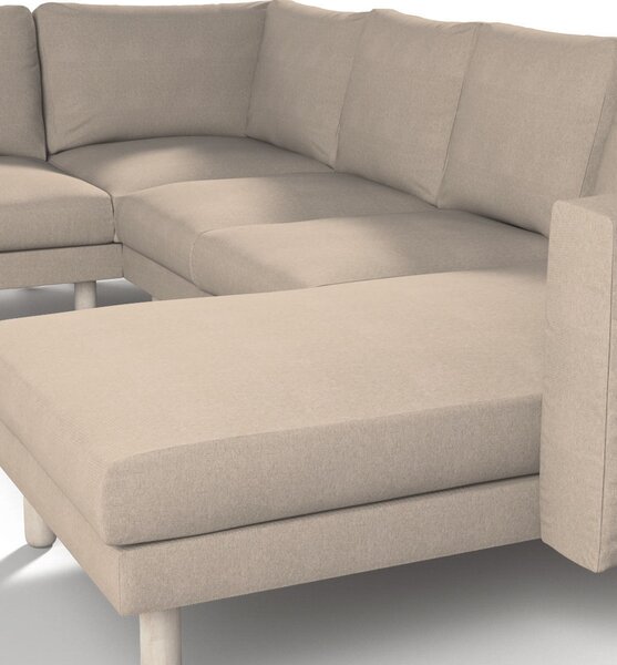 Potah na pohovku IKEA Norsborg rohová, 5-místná se šezlongem barva béžová látka pletený vzor