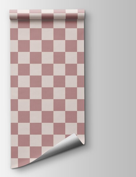 Fototapeta Kostkovaný vzor s růžovými čtverci, Abstraktní fototapety, Populární fototapety, w01922v1 - Tapeko.co.cz