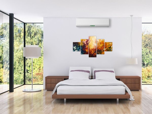 Obraz - Abstraktní malba květin (125x70 cm)