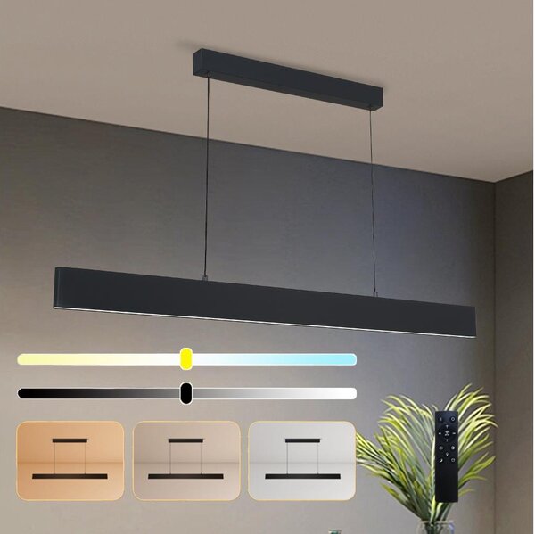 Brilagi - LED Stmív. lustr na lanku SLIMLINE LED/40W/230V 3000-6000K černá + DO