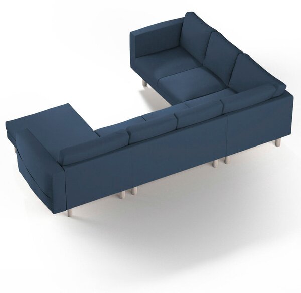 Potah na pohovku IKEA Norsborg rohová, 5-místná se šezlongem barva tmavě modrá