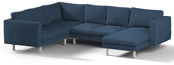 Potah na pohovku IKEA Norsborg rohová, 5-místná se šezlongem barva tmavě modrá