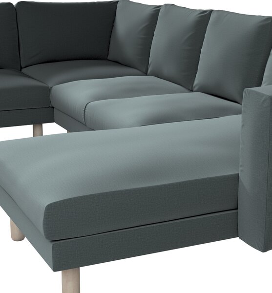 Potah na pohovku IKEA Norsborg rohová, 5-místná se šezlongem barva zelená látka sametová