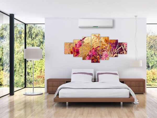 Obraz - Abstraktní malba květin II. (210x100 cm)