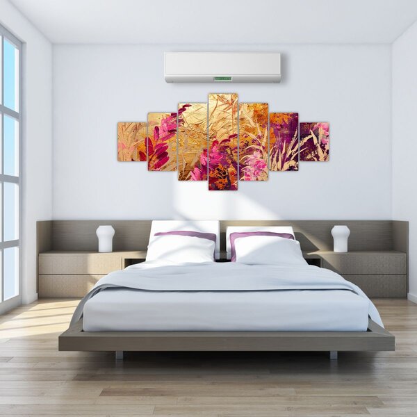 Obraz - Abstraktní malba květin II. (210x100 cm)