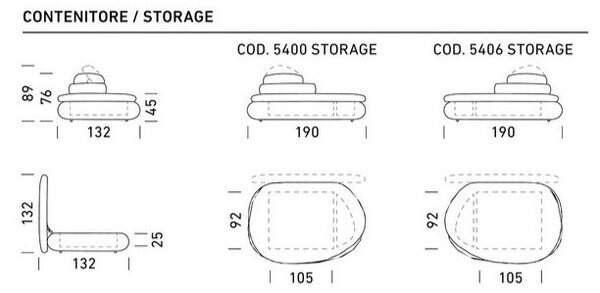 Multifunkční podnožka PETRA (Multifunkční podnožka PETRA je vhodná pro prostory, kde není mnoho místa.)