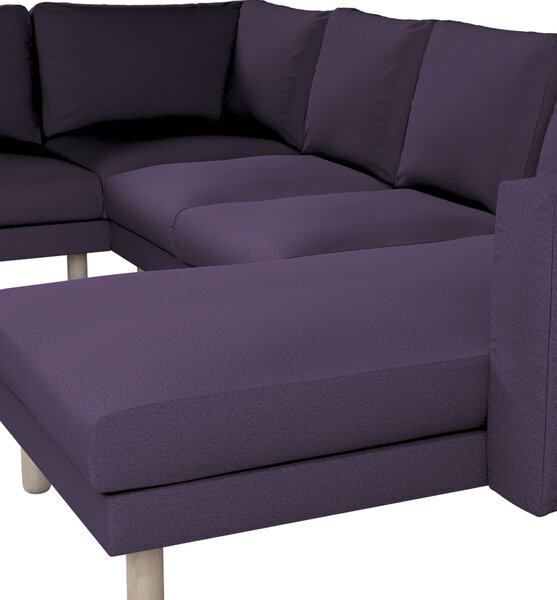 Potah na pohovku IKEA Norsborg rohová, 5-místná se šezlongem barva fialová látka pletený vzor