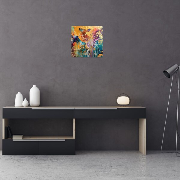 Obraz - Abstraktní malba přírody (30x30 cm)
