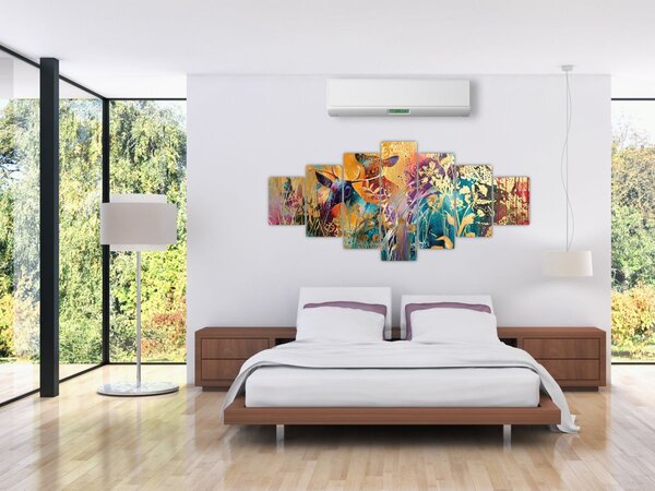 Obraz - Abstraktní malba přírody (210x100 cm)